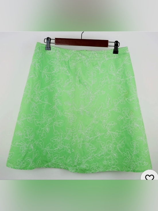 Talbots Dresses & Skirts - Talbot's  embroidery mint skirt sz 10 *P